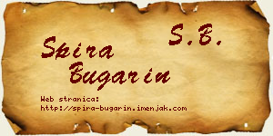 Spira Bugarin vizit kartica
